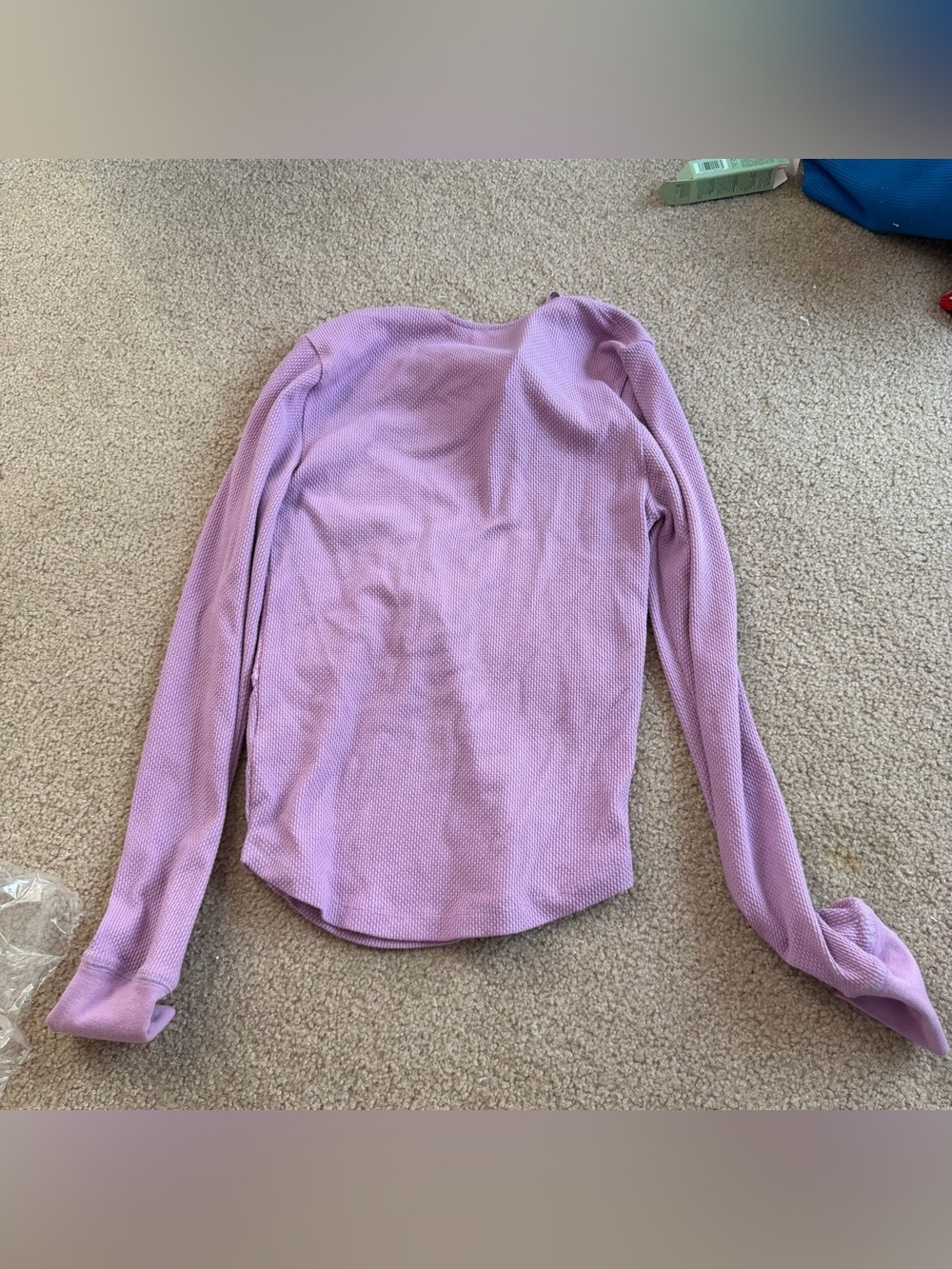 Free people butterfly dreams purple Knit Panel Long Sleeve top - Picture 5 of 5